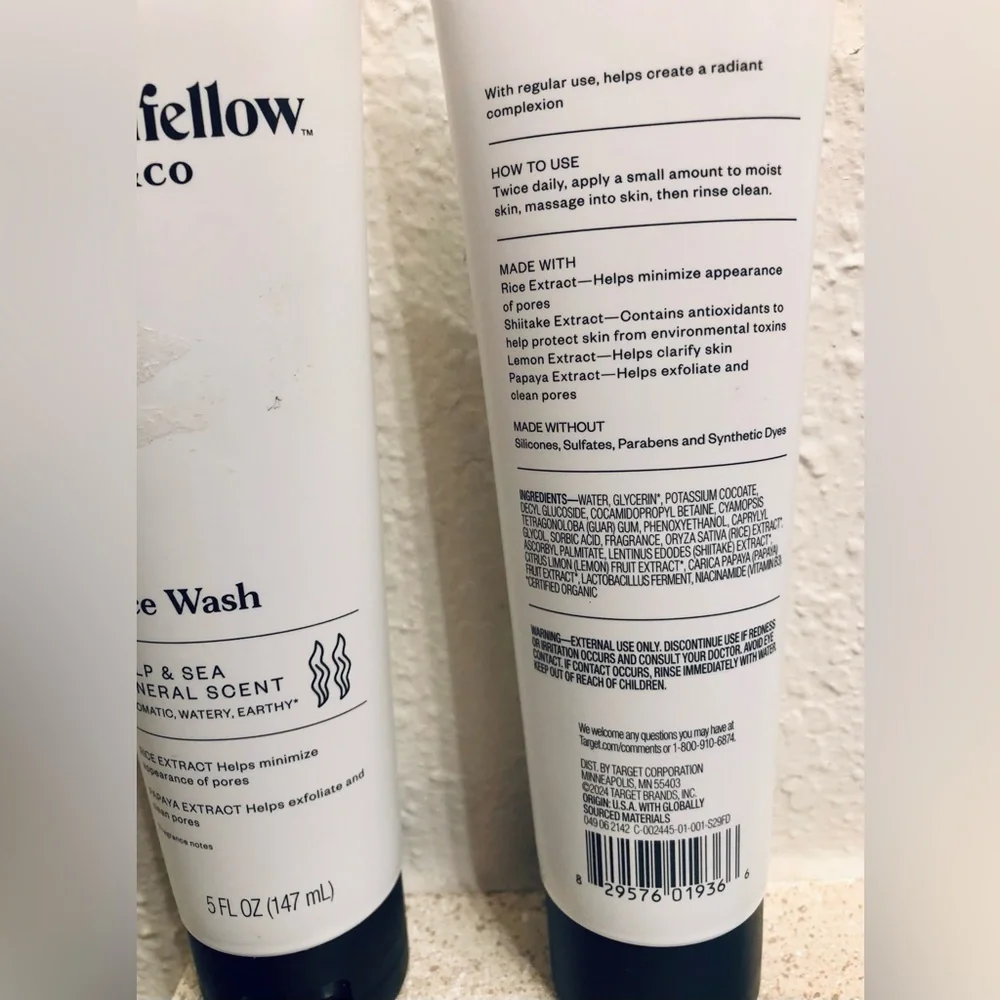 Goodfellow & Co Kelp & Sea Mineral Scent Face Wash Set of 2 Bottles